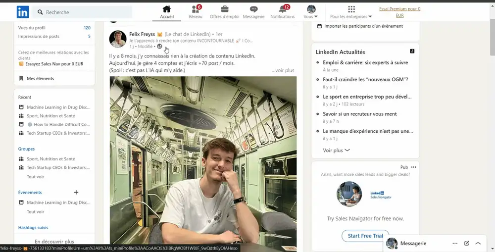 Import participants in a LinkedIn event